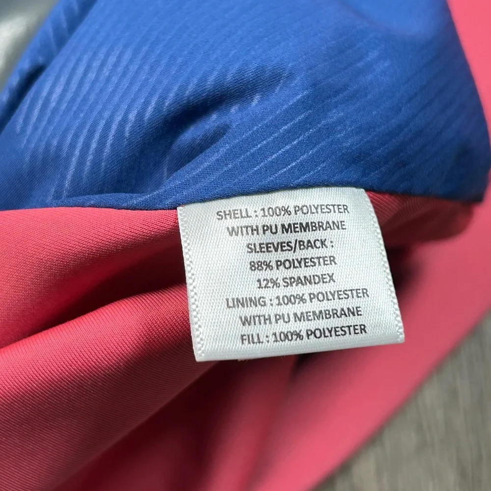 Peter Millar Hyperlight Merge Jacket XXL Pink Blue Hybrid Golf Windbreaker